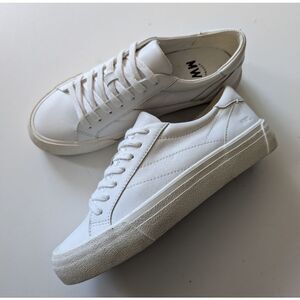 MADEWELL Women's Sidewalk Lowtop white leather sneakers (7)